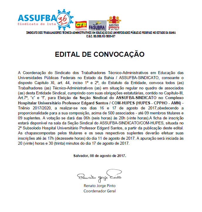 Edital_Seções Sindicatis